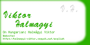 viktor halmagyi business card
